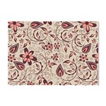 Violet Floral Pattern Flowers Vintage Flora Patterns Crystal Sticker (A4)