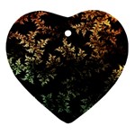Fractal Patterns Gradient Colorful Heart Ornament (Two Sides)