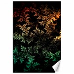 Fractal Patterns Gradient Colorful Canvas 24  x 36 