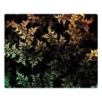 Fractal Patterns Gradient Colorful Premium Plush Fleece Blanket (Large)