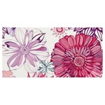 Violet Floral Pattern Banner and Sign 8  x 4 