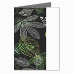 Leaves Floral Pattern Nature Greeting Card