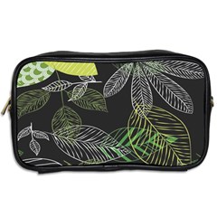 Leaves Floral Pattern Nature Toiletries Bag (Two Sides) from ArtsNow.com Back