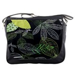 Leaves Floral Pattern Nature Messenger Bag