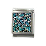 Blue Flower Floral Flora Naure Pattern Italian Charm (13mm)