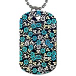 Blue Flower Floral Flora Naure Pattern Dog Tag (Two Sides)