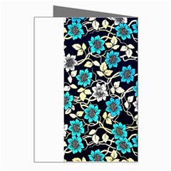 Blue Flower Floral Flora Naure Pattern Greeting Card from ArtsNow.com Right