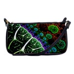 Digital Art Fractal Abstract Artwork 3d Floral Pattern Waves Vortex Sphere Nightmare Shoulder Clutch Bag