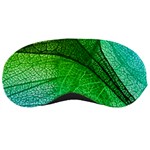 3d Leaves Texture Sheet Blue Green Sleep Mask