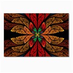 Fractal Floral Flora Ring Colorful Neon Art Postcards 5  x 7  (Pkg of 10)