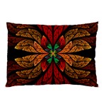 Fractal Floral Flora Ring Colorful Neon Art Pillow Case (Two Sides)