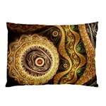 Fractal Floral Ornament Wave Vintage Retro Pillow Case