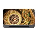 Fractal Floral Ornament Wave Vintage Retro Memory Card Reader with CF