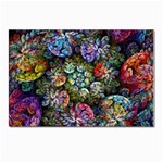 Floral Fractal 3d Art Pattern Postcards 5  x 7  (Pkg of 10)