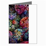 Floral Fractal 3d Art Pattern Greeting Card