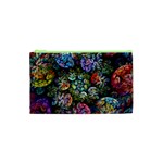 Floral Fractal 3d Art Pattern Cosmetic Bag (XS)
