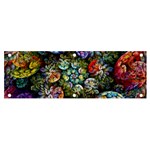 Floral Fractal 3d Art Pattern Banner and Sign 6  x 2 