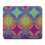 Colorful Flora Flora Kazakh Pattern Large Mousepad