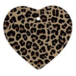 Leopard Animal Skin Patern Ornament (Heart)