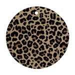 Leopard Animal Skin Patern Round Ornament (Two Sides)