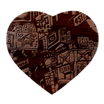 Wallet City Art Graffiti Heart Wood Jewelry Box