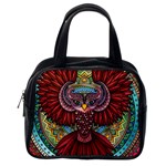 Colorful Owl Art Red Owl Classic Handbag (One Side)