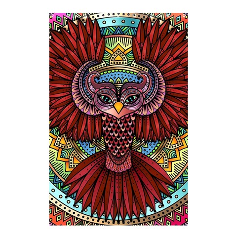 Colorful Owl Art Red Owl Shower Curtain 48  x 72  (Small)  from ArtsNow.com Curtain(48  X 72 )