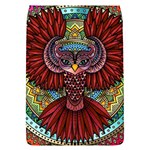 Colorful Owl Art Red Owl Removable Flap Cover (L)