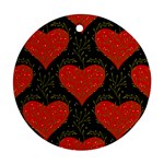 Love Hearts Pattern Style Ornament (Round)