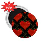 Love Hearts Pattern Style 2.25  Magnets (10 pack) 