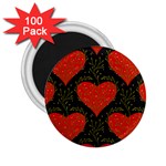 Love Hearts Pattern Style 2.25  Magnets (100 pack) 