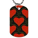 Love Hearts Pattern Style Dog Tag (One Side)