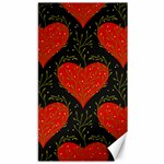 Love Hearts Pattern Style Canvas 40  x 72 