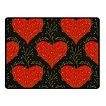 Love Hearts Pattern Style Two Sides Fleece Blanket (Small)