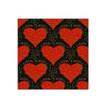 Love Hearts Pattern Style Satin Bandana Scarf 22  x 22 