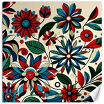 Flora Pattern Flower Canvas 16  x 16 