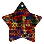 Hexagon Honeycomb Pattern Star Ornament (Two Sides)