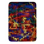 Hexagon Honeycomb Pattern Rectangular Glass Fridge Magnet (4 pack)