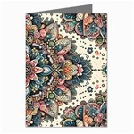 Floral Pattern Flowers Greeting Cards (Pkg of 8)