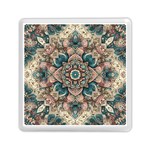 Floral Flora Flower Flowers Nature Pattern Memory Card Reader (Square)