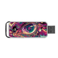 Human Eye Pattern Portable USB Flash (Two Sides) from ArtsNow.com Front