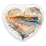 Mandalas-1084082 Ai-generated-7899053 Heart Glass Fridge Magnet (4 pack)