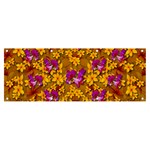 Blooming Flowers Of Orchid Paradise Banner and Sign 8  x 3 