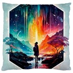 Starry Night Wanderlust: A Whimsical Adventure Large Cushion Case (One Side)