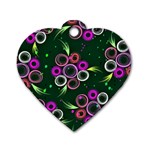 Floral-5522380 Dog Tag Heart (Two Sides)