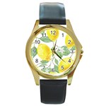 Fruit-2310212 Round Gold Metal Watch