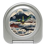 Hokusai Moutains Japan Travel Alarm Clock