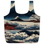 Hokusai Moutains Japan Full Print Recycle Bag (XL)
