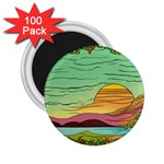 Painting Colors Box Green 2.25  Magnets (100 pack) 