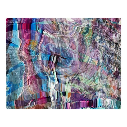 Layered waves Two Sides Premium Plush Fleece Blanket (Large) from ArtsNow.com 80 x60  Blanket Front